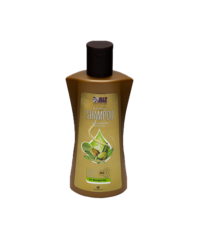 خرید و قیمت شامپو مدل موی سر روغن جوجوبا بیز