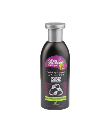 خرید و قیمت شامپو کافئین و روغن هسته انگور