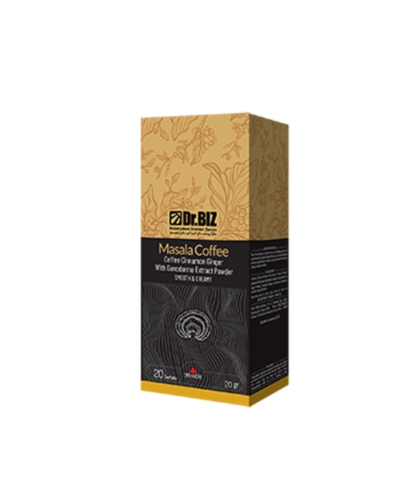 قیمت قهوه ماسالا با قارچ گانودرما ۲۰ عددی دکتربیز