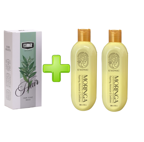 قیمت و خرید تونیک رشد مو هیرفرند و شامپو مورینگا
