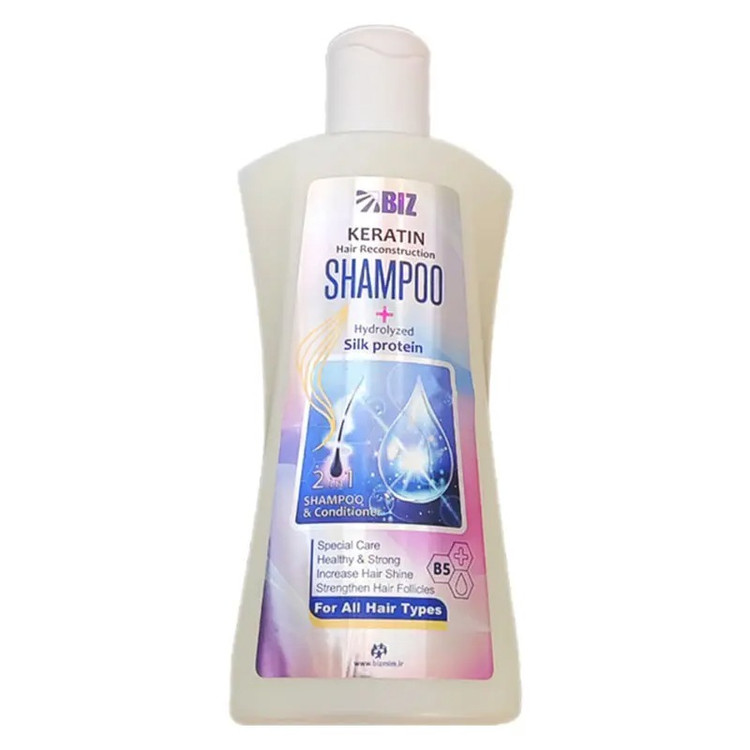 لوسیون محافظ حرارتی مو خاویار و شامپو کراتینه ابریشم بیز اصل