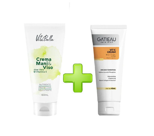 پک کرم بیوممتیک گاتیو + کرم ویتامین E ویتابلا ایتالیایی اصل ( همراه صابون روشن کننده رایگان)