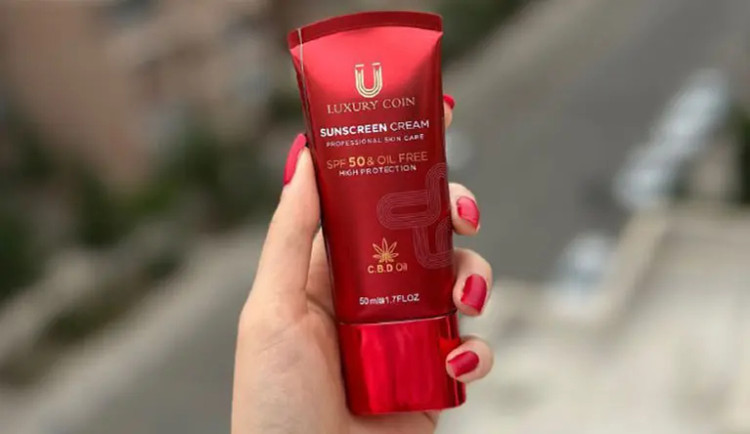 کرم ضد آفتاب لاکچری spf50 لاکچری کوین اصل