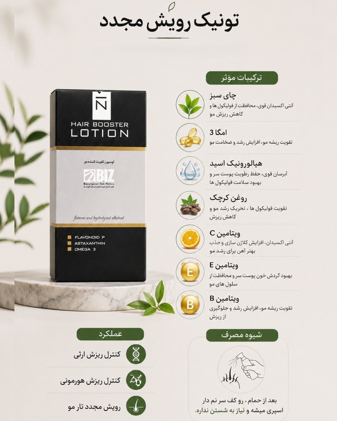 قیمت و خرید تونیک رویش مجدد مو دکتر بیز اصل